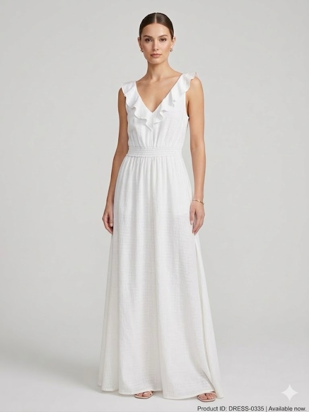 RW&Co White Ruffle Maxi Dress NWT | Lightweight & Flowy Women’s Sz Large